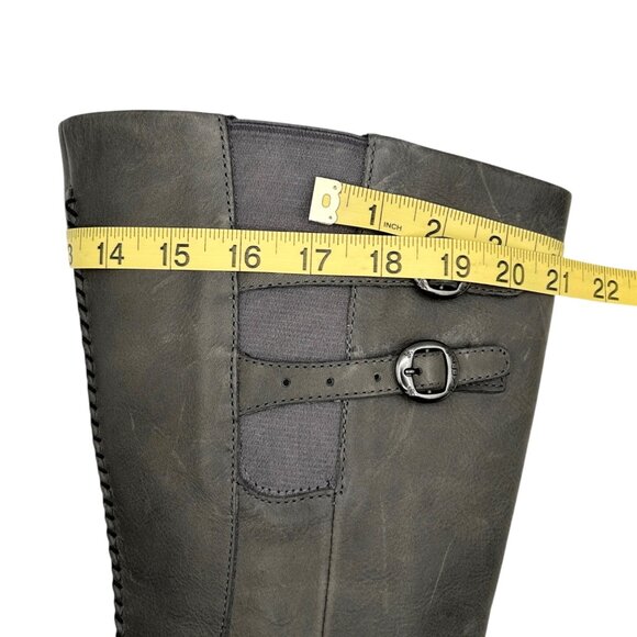 Keen Bern Baby Olive Green Tall Leather Outdoor Hiking Moto Riding Boots (11) - Picture 12 of 16